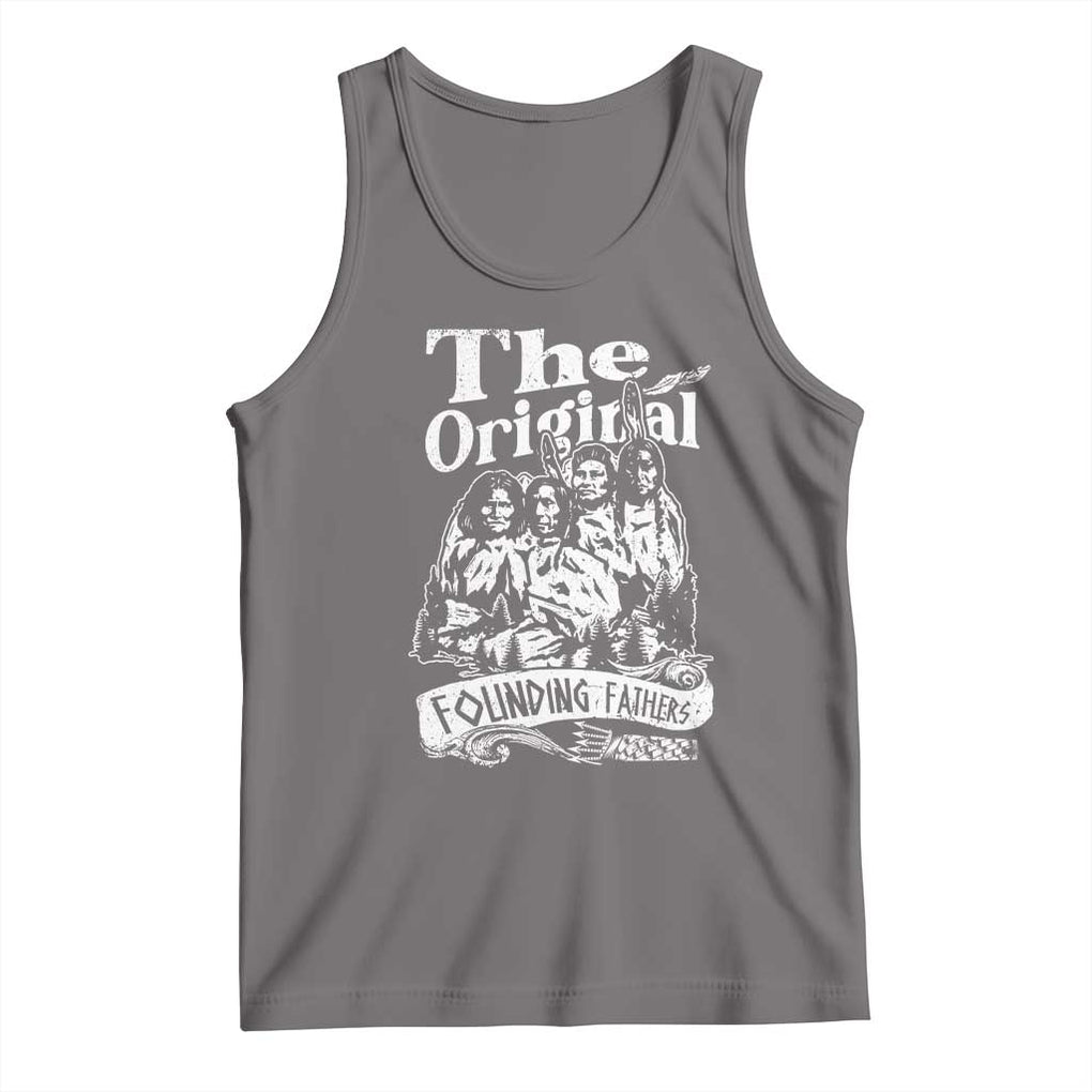 Native American Indian Tank Top Original Founding Fathers TS09 Deep Heather Print Your Wear