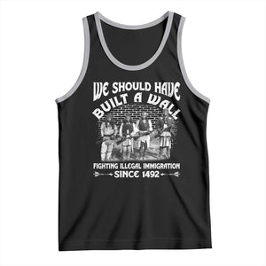 Native American Tank Top We Should Have Built A Wall TS09 Black Athletic Heather Print Your Wear