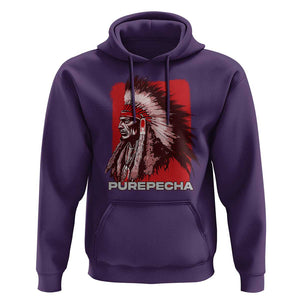 Mexican Indian Purepecha Hoodie Mexico Indigenous Proud Chief Vintage TS09 Purple Print Your Wear