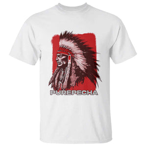 Mexican Indian Purepecha T Shirt - Mexico Indigenous Proud Chief Vintage Heritage Tee TS09 White Print Your Wear