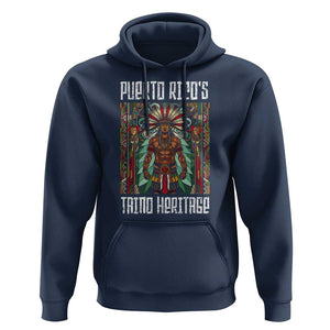 Puerto Rico Taino Heritage Hoodie Indigenous Warrior TS09 Navy Print Your Wear