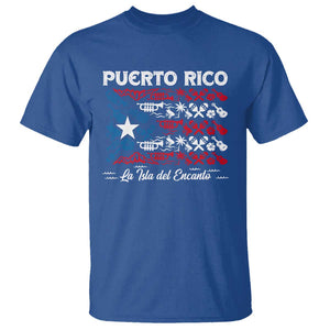 Puerto Rico La Isla Del Encanto T Shirt Puerto Rican Flag TS09 Royal Blue Print Your Wear
