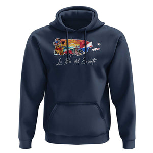 Puerto Rican Hoodie La Isla Del Encanto Puerto Rico TS09 Navy Print Your Wear