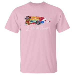 Puerto Rican T Shirt La Isla Del Encanto Puerto Rico TS09 Light Pink Print Your Wear
