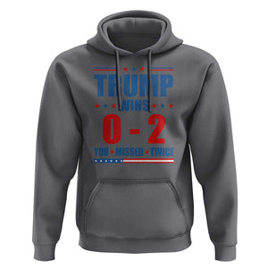 Trump Failed Assassination Hoodie Trump Wins 0-2 You Missed Twice TS09 Charcoal Print Your Wear