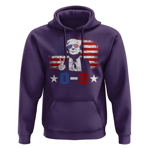 Funny Trump Failed Assassination Hoodie Trump Wins 0-2 American Flag TS09 Purple Print Your Wear