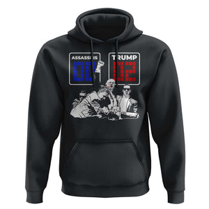 2nd Trump Assassination Attempt Hoodie Trump Wins Assassins 0 Trump 2 TS09 Black Print Your Wear