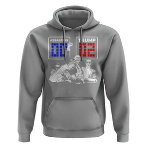 2nd Trump Assassination Attempt Hoodie Trump Wins Assassins 0 Trump 2 TS09 Sport Gray Print Your Wear