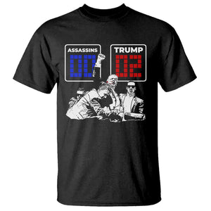 2nd Trump Assassination Attempt T Shirt Trump Wins Assassins 0 Trump 2 TS09 Black Print Your Wear