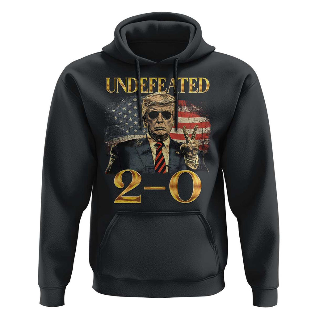 Trump Failed Assassination Hoodie Undefeated 2-0 Trump Wins TS09 Black Print Your Wear