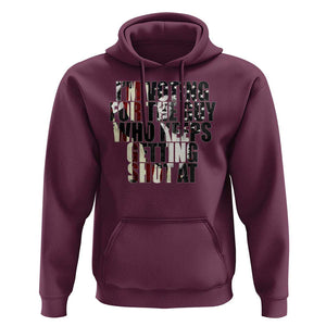 Trump 2024 Hoodie Im Vote For The Guy Who Keeps Getting Shot At Failed Assassination TS09 Maroon Print Your Wear