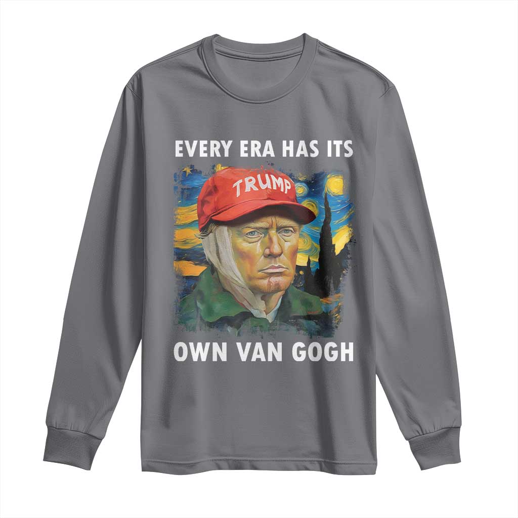 Funny Trump Long Sleeve Shirt Every Era Has Its Own Van Gogh Starry Night TS09 Charcoal Print Your Wear
