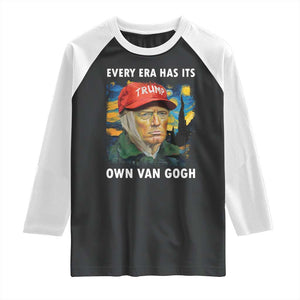 Funny Trump Raglan Shirt Every Era Has Its Own Van Gogh Starry Night TS09 Black White Print Your Wear
