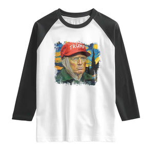 Funny Trump Raglan Shirt Every Era Has Its Own Van Gogh Starry Night TS09 White Black Print Your Wear