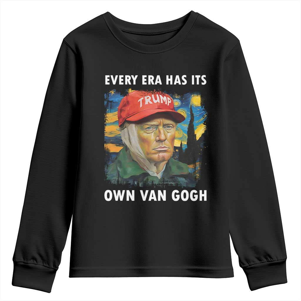 Funny Trump Youth Sweatshirt Every Era Has Its Own Van Gogh Starry Night TS09 Black Print Your Wear