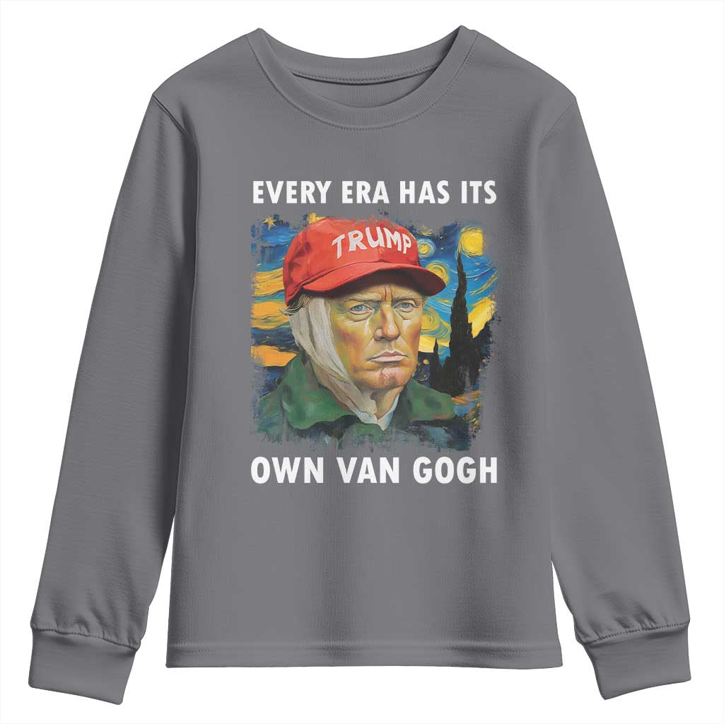 Funny Trump Youth Sweatshirt Every Era Has Its Own Van Gogh Starry Night TS09 Charcoal Print Your Wear