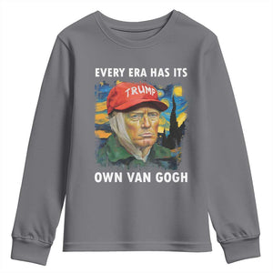 Funny Trump Youth Sweatshirt Every Era Has Its Own Van Gogh Starry Night TS09 Charcoal Print Your Wear