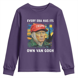 Funny Trump Youth Sweatshirt Every Era Has Its Own Van Gogh Starry Night TS09 Purple Print Your Wear