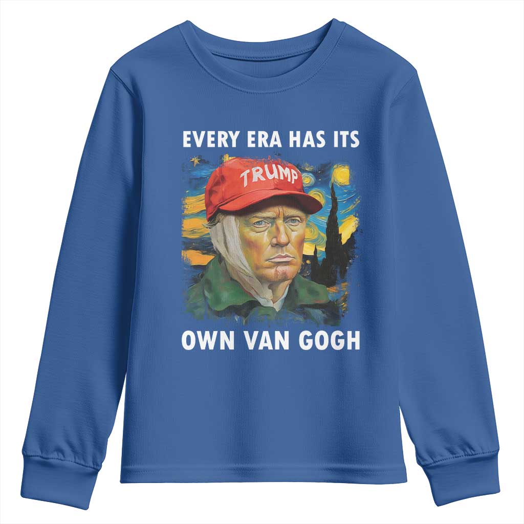 Funny Trump Youth Sweatshirt Every Era Has Its Own Van Gogh Starry Night TS09 Royal Blue Print Your Wear