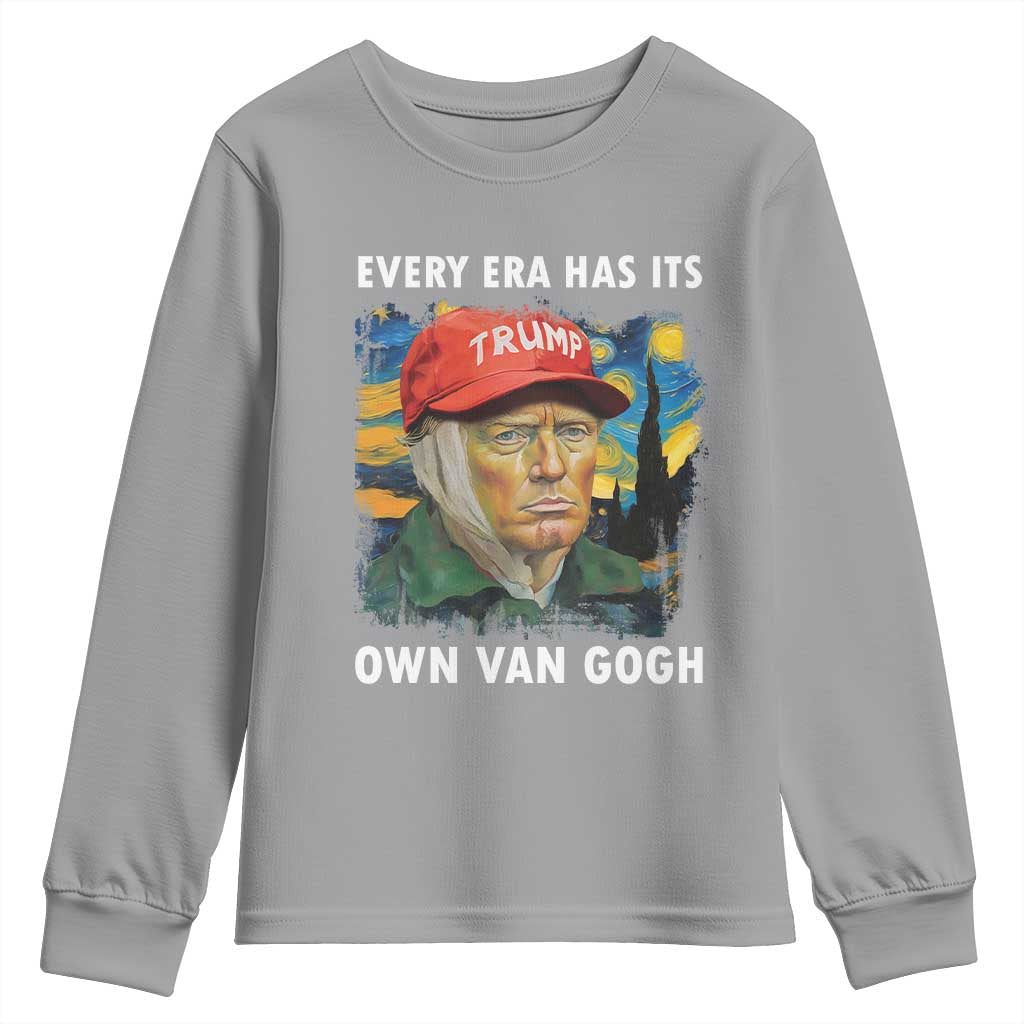 Funny Trump Youth Sweatshirt Every Era Has Its Own Van Gogh Starry Night TS09 Sport Gray Print Your Wear
