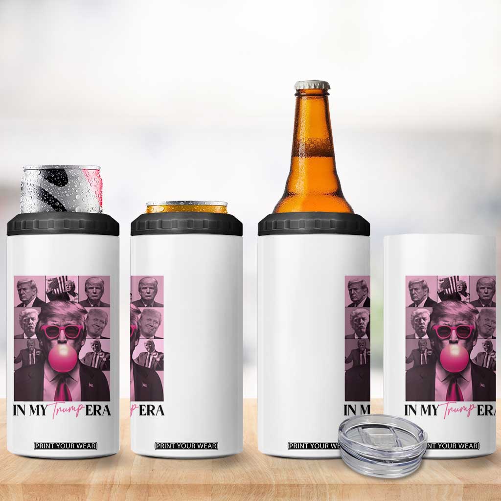 Trump Eras 4 in 1 Can Cooler Tumbler Trump Pink Era Tour TS09 Print Your Wear