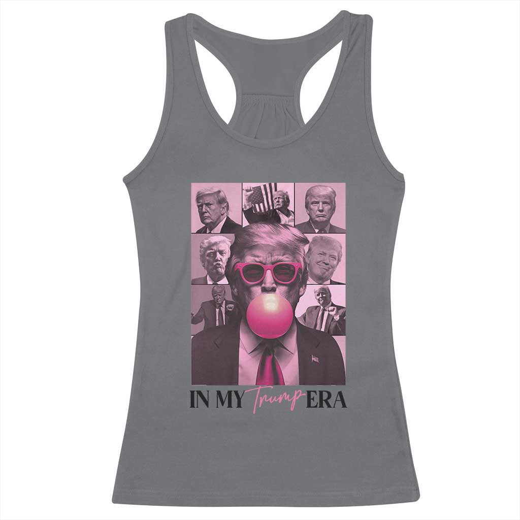 Trump Eras Racerback Tank Top Trump Pink Era 2024 Tour TS09 Charcoal Print Your Wear