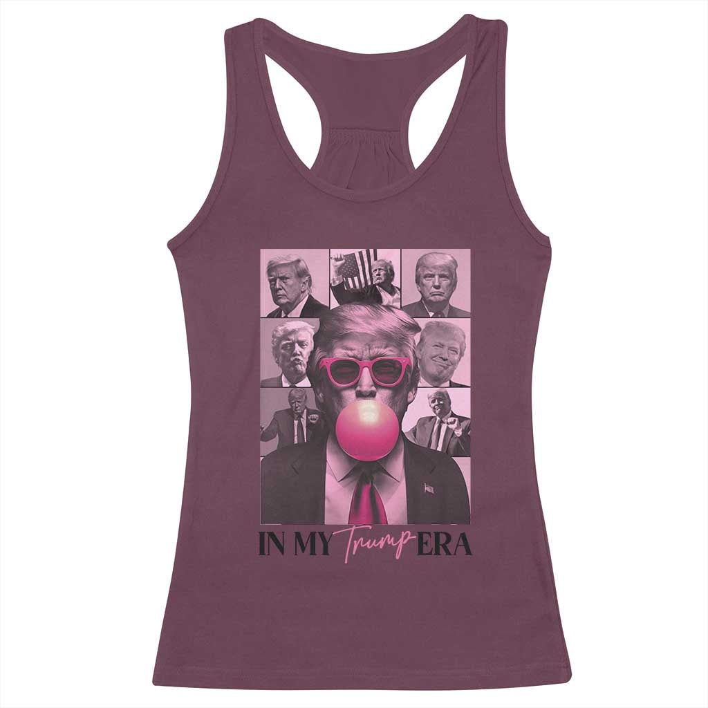 Trump Eras Racerback Tank Top Trump Pink Era 2024 Tour TS09 Maroon Print Your Wear