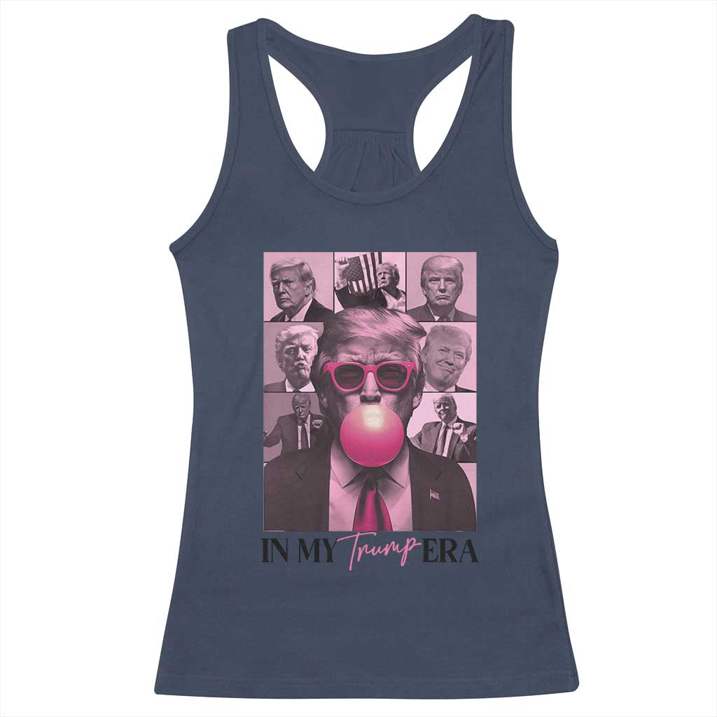 Trump Eras Racerback Tank Top Trump Pink Era 2024 Tour TS09 Navy Print Your Wear