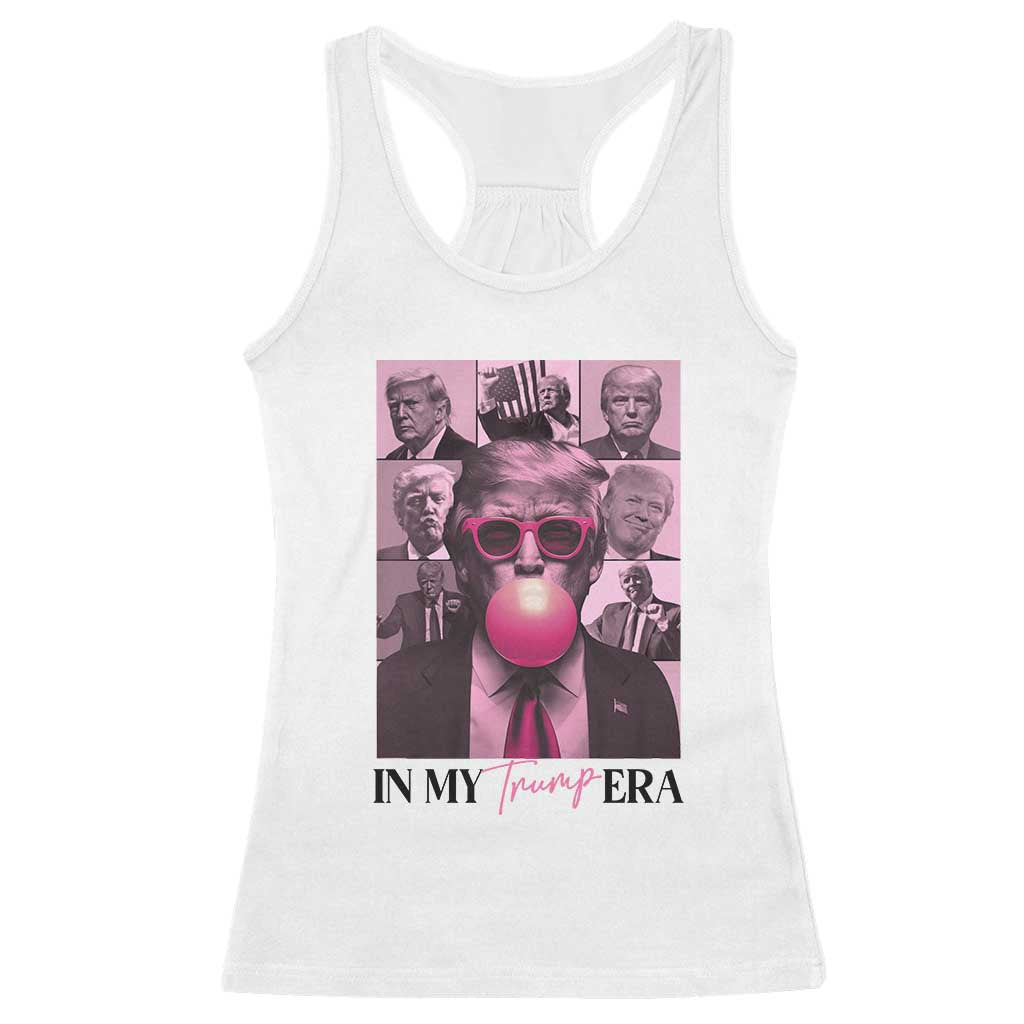 Trump Eras Racerback Tank Top Trump Pink Era 2024 Tour TS09 White Print Your Wear