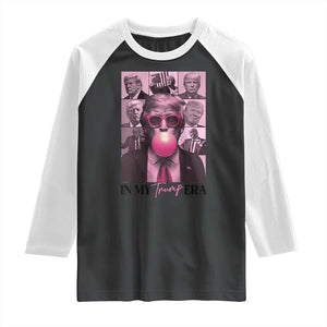 Trump Eras Raglan Shirt Trump Pink Era 2024 Tour TS09 Black White Print Your Wear