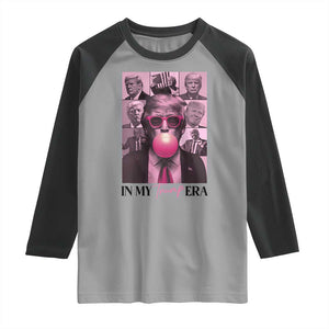 Trump Eras Raglan Shirt Trump Pink Era 2024 Tour TS09 Sport Gray Black Print Your Wear