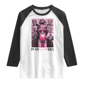 Trump Eras Raglan Shirt Trump Pink Era 2024 Tour TS09 White Black Print Your Wear