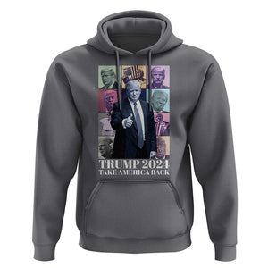 Trump Eras Hoodie Take America Back President 2024 TS09 Charcoal Print Your Wear