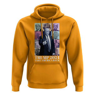 Trump Eras Hoodie Take America Back President 2024 TS09 Gold Print Your Wear