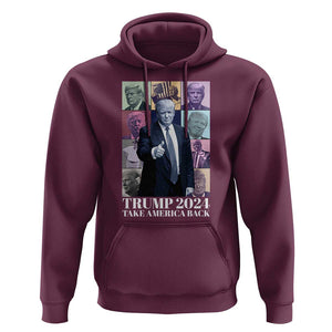Trump Eras Hoodie Take America Back President 2024 TS09 Maroon Print Your Wear