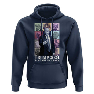 Trump Eras Hoodie Take America Back President 2024 TS09 Navy Print Your Wear