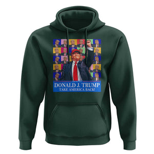 Trump Eras 2024 Hoodie Take America Back President 45 47 TS09 Dark Forest Green Print Your Wear