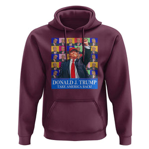 Trump Eras 2024 Hoodie Take America Back President 45 47 TS09 Maroon Print Your Wear