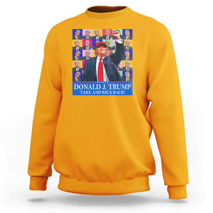 Trump Eras 2024 Sweatshirt Take America Back President 45 47 TS09 Gold Print Your Wear
