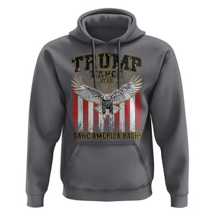 Trump Vance 2024 Hoodie American Eagle Flag US President Election TS09 Charcoal Print Your Wear