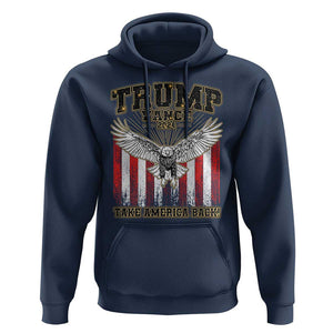 Trump Vance 2024 Hoodie American Eagle Flag US President Election TS09 Navy Print Your Wear