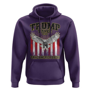 Trump Vance 2024 Hoodie American Eagle Flag US President Election TS09 Purple Print Your Wear