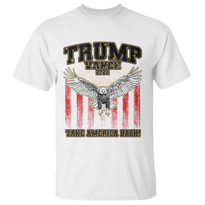 Trump Vance 2024 T Shirt American Eagle Flag US President Election TS09 White Print Your Wear