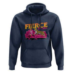 Trump 2024 Hoodie Fierce The Don Pink Trump Leopard TS09 Navy Print Your Wear