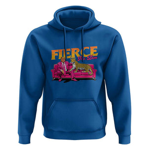 Trump 2024 Hoodie Fierce The Don Pink Trump Leopard TS09 Royal Blue Print Your Wear
