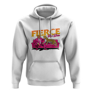 Trump 2024 Hoodie Fierce The Don Pink Trump Leopard TS09 White Print Your Wear