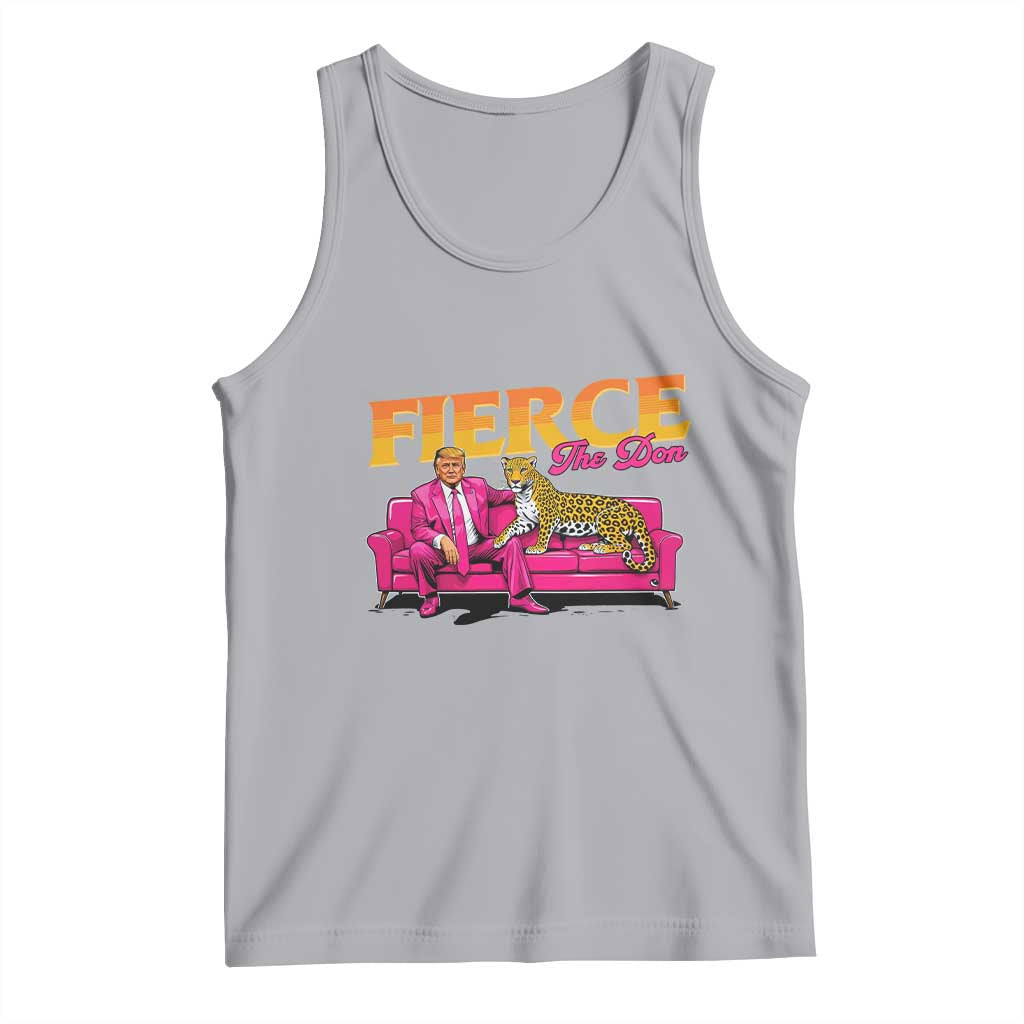Trump 2024 Tank Top Fierce The Don Pink Trump Leopard TS09 Athletic Heather Print Your Wear