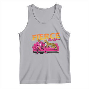 Trump 2024 Tank Top Fierce The Don Pink Trump Leopard TS09 Athletic Heather Print Your Wear
