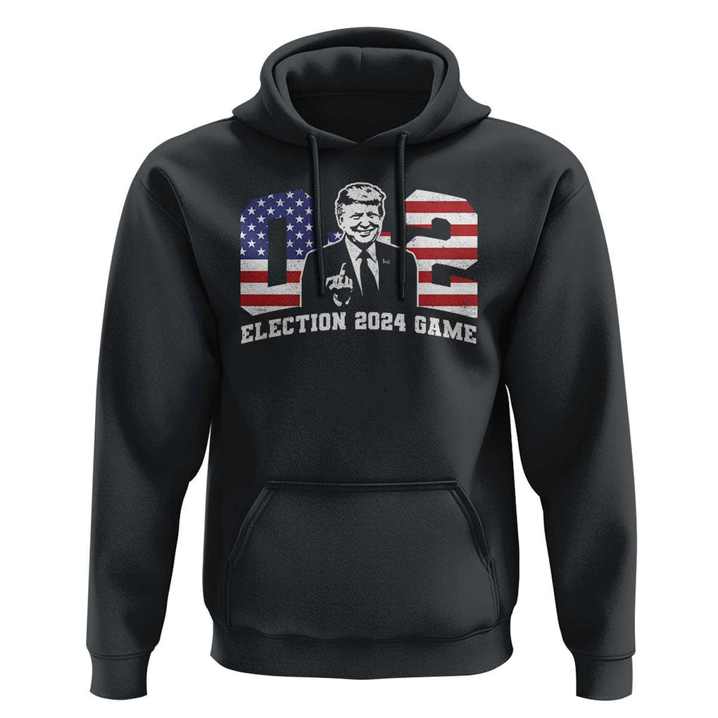Trump Failed Assassination Attempt Hoodie Trump Wins 0-2 Fxxk Middle Finger TS09 Black Print Your Wear