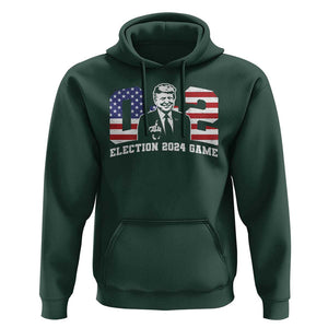 Trump Failed Assassination Attempt Hoodie Trump Wins 0-2 Fxxk Middle Finger TS09 Dark Forest Green Print Your Wear
